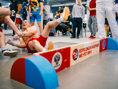 Ветеран МВД из Якутии на Фестивале силовых видов спорта в Москве