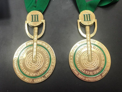 Уникальные медали для чемпионата Европы по мас-рестлингу от ювелирной фирмы «Киэргэ»