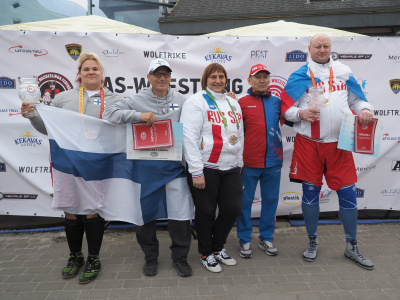 Виктор Колибабчук и Анниина Вааранмаа – абсолютные чемпионы Европы по мас-рестлингу 2019 года