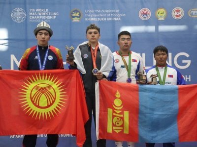 Юношеская сборная команда России по мас-рестлингу - первая в мире!