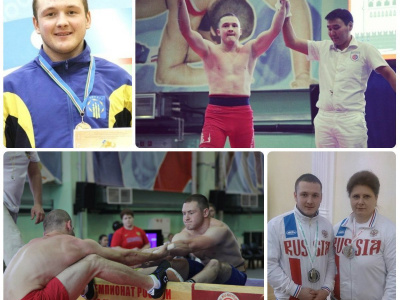 Московские спортсмены в сборной России по мас-рестлингу.