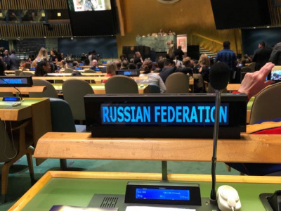 Президент Всероссийской федерации мас-рестлинга Михаил Гуляев выступил в Организации Объединенных Наций 