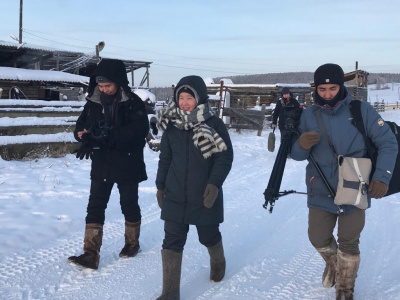 В Амге завершилась съемка эпизода документального фильма о героях мас-рестлинга