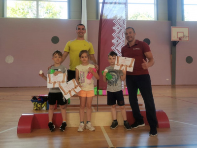 Презентация мас-рестлинга в детском спортивном лагере KidFitLand в Латвии 